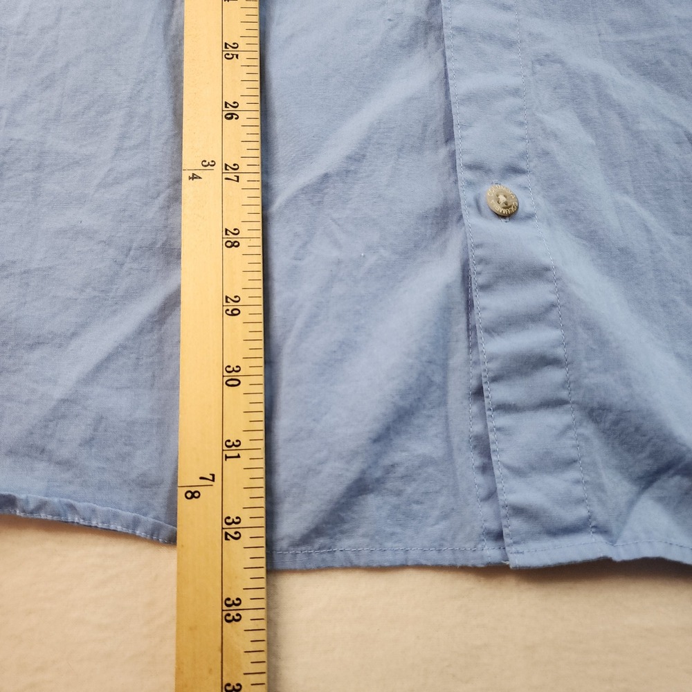 Columbia PFG Bahama II Vented Fishing Shirt Mens Large Blue Short Sleeve FM7130 - Picture 11 of 11